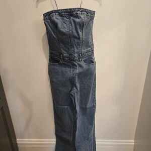 Abercrombie & Fitch Blue Denim Women's Overalls